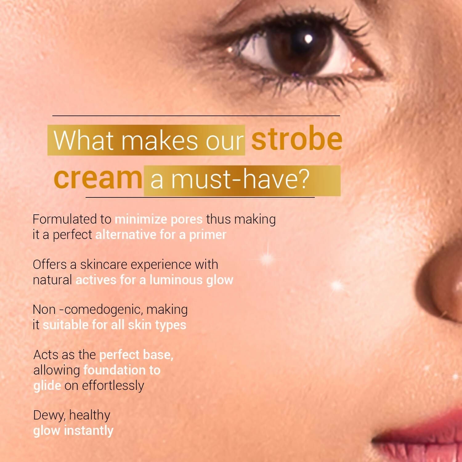 Sotrue Strobe Illuminating Cream + Moisturizer With Hyaluronic Acid - Gold