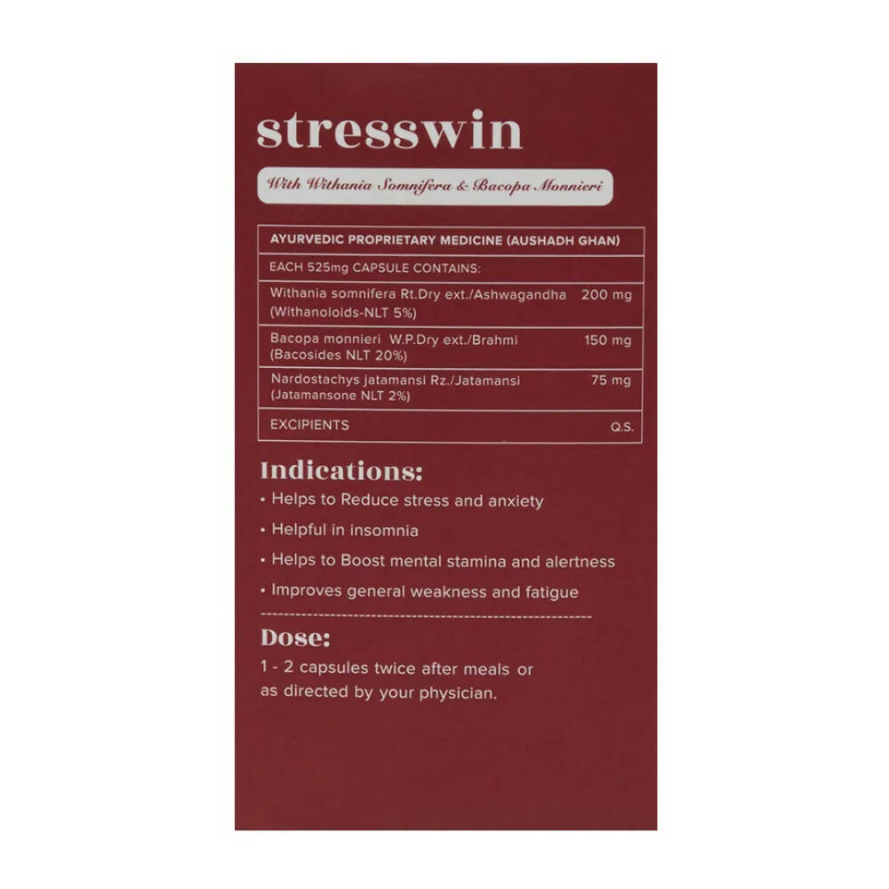 Baidyanath Jhansi Ayurvedant Stresswin Capsules