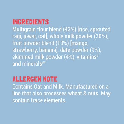 Slurrp Farm Multigrain Millets and Mixed Fruit Cereal with Milk
