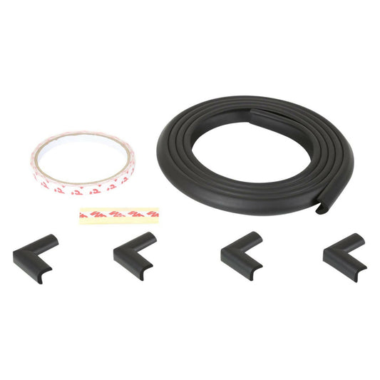 Buy Safe-O-Kid Unique High Density L-Shaped 2 Mtr Long Mini 1 Edge Guard With 4 Corner Cushions - Black from DrMediCart, Ship from India to USA