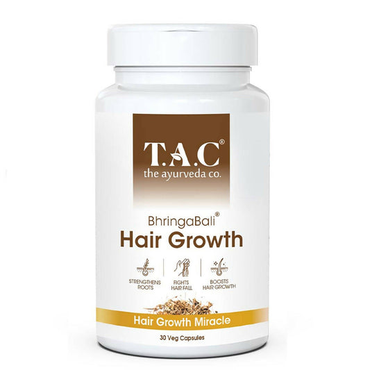 Buy TAC - The Ayurveda Co. BhringaBali Hair Growth Veg Capsules from DrMediCart, Ship from India to USA