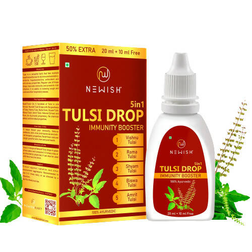 Newish Ayurvedic 5 in 1 Tulsi Drops for Immunity Booster