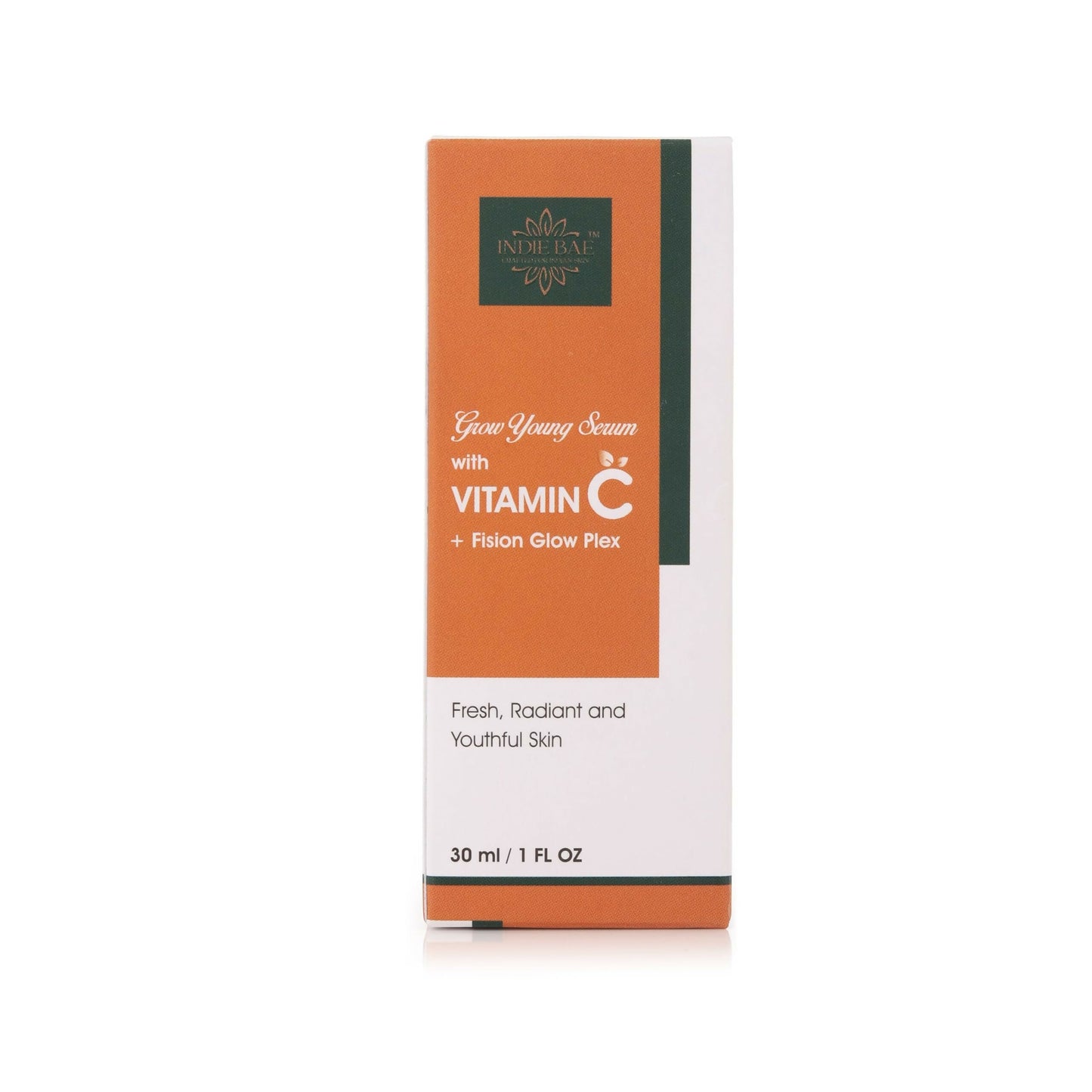 Indie Bae Crafted For Indian Skin: Grow Young Serum with Vitamin C and Fision Glowplex