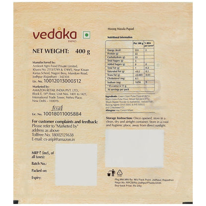 Vedaka Moong Masala Papad