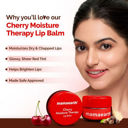 Mamaearth Cherry Moisture Therapy Lip Balm with Cherry & Vitamin E For Dry & Chapped Lips