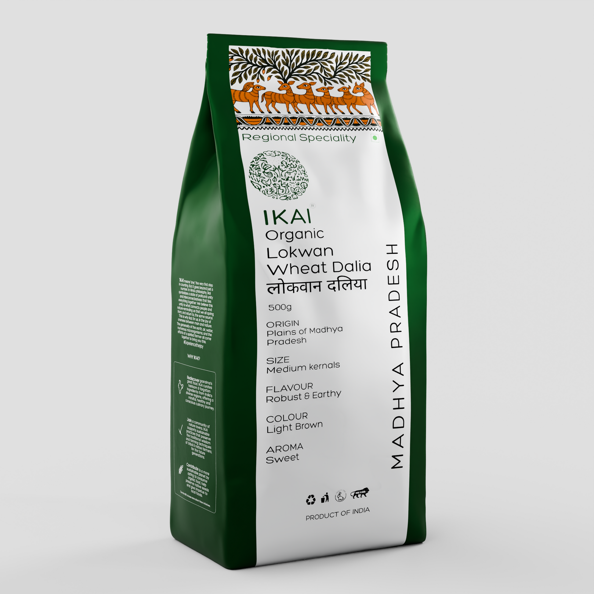 IKAI Organic Lokwan Wheat Dalia