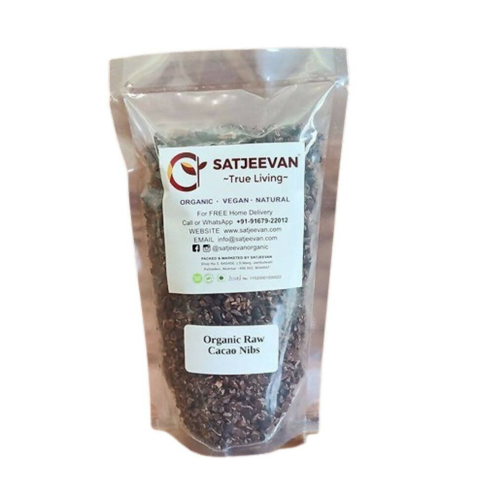 Buy Satjeevan Organic Raw Cacao Nibs from DrMediCart