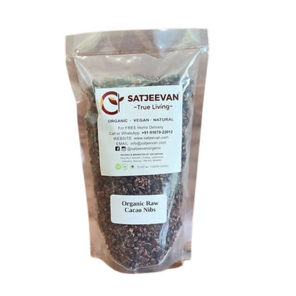 Buy Satjeevan Organic Raw Cacao Nibs from DrMediCart