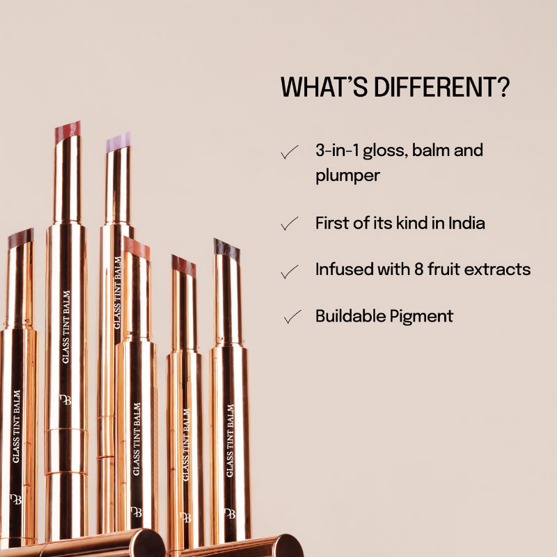 Diam Beauty Glass Tint Lip Balm - Rhodonite