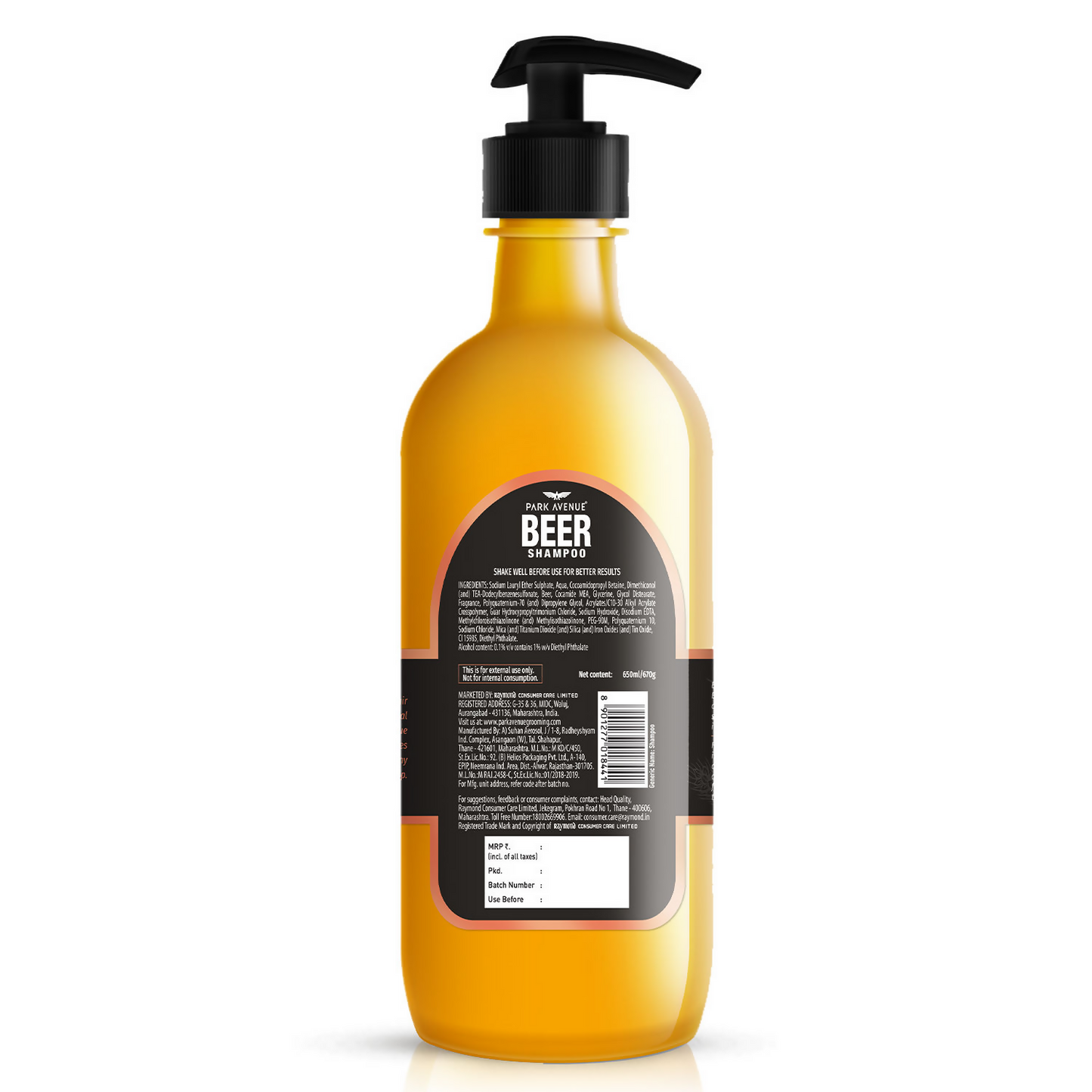 Park Avenue Shiny and Bouncy Beer Shampoo