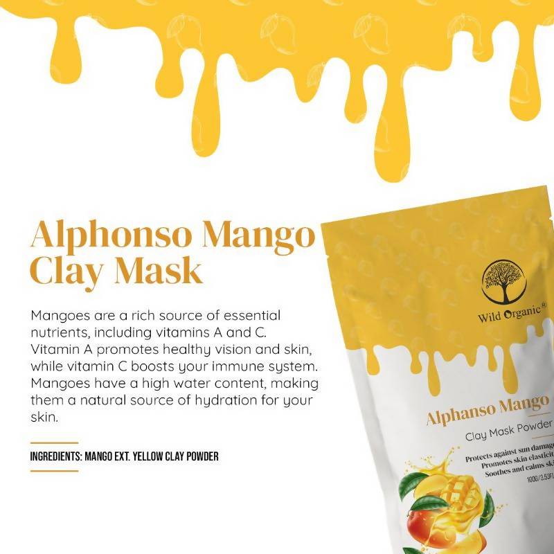 Wild Organic Alphanso Mango Clay Mask Powder