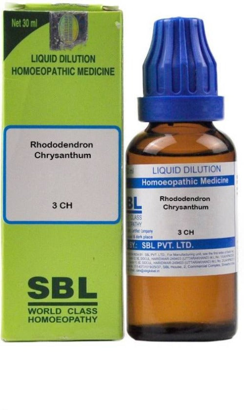 Buy SBL Homeopathy Rhododendron Chrysanthum Dilution from DrMediCart, Ship from India to USA