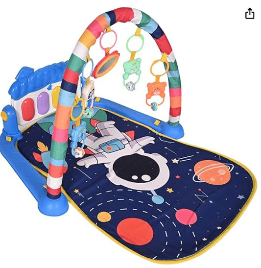 Buy 3 in 1 Musical Keyboard Mat Piano Gym Mat Gym & Fitness Rack Space Design, Multicolor, Set of 1, Multicolor from DrMediCart, Ship from India to USA
