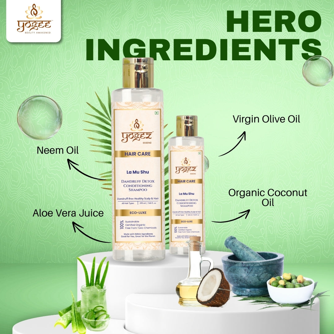 Yogez La Mu Shu Dandruff Detox Conditioning Shampoo