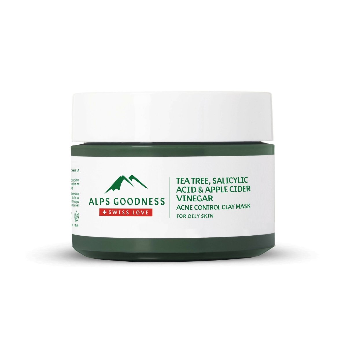 Alps Goodness Acne Control French Green Clay Mask For Oily Skin With Tea Tree, Salicylic Acid & Apple Cider Vinegar