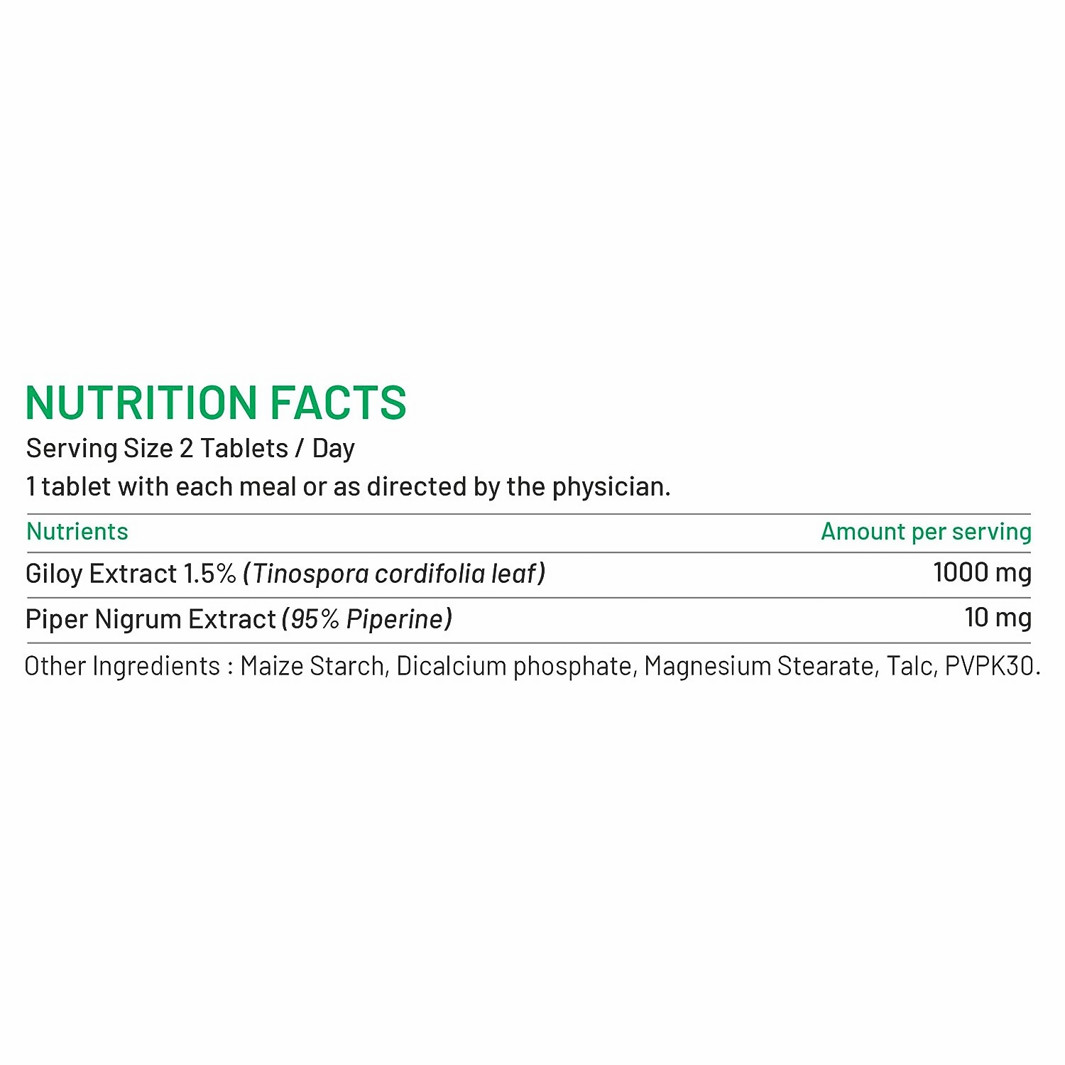 Bliss Welness Giloy Biopiperine Tablets