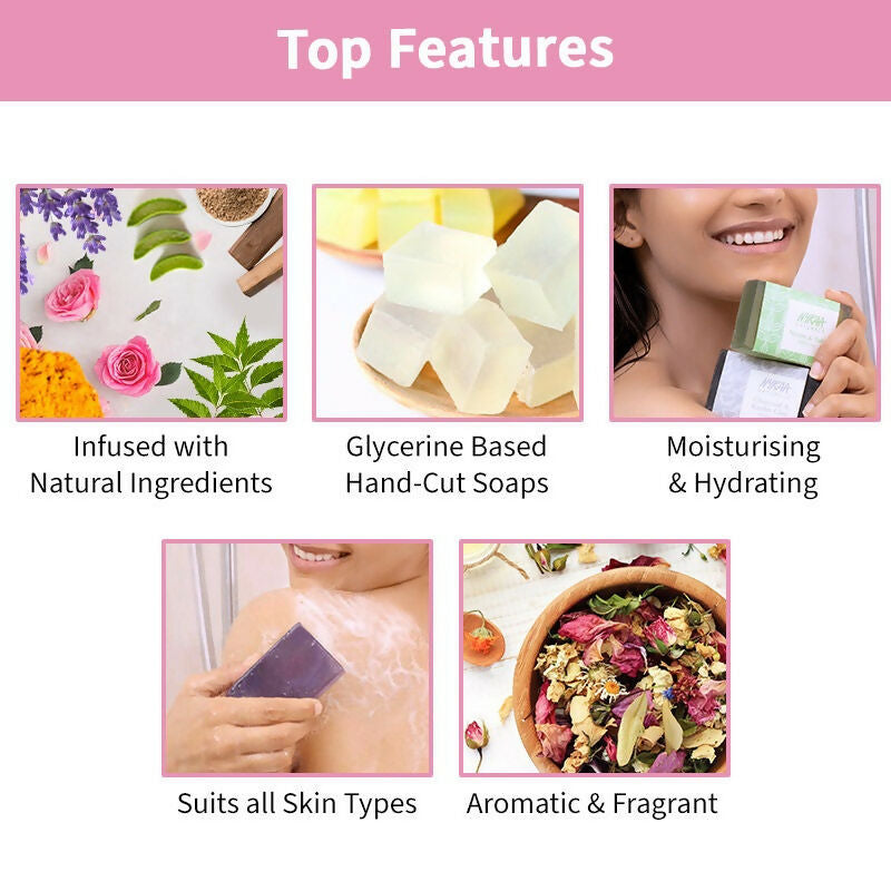 Nykaa Naturals Rose & Geranium Balancing Bathing Soap - Drmedicart