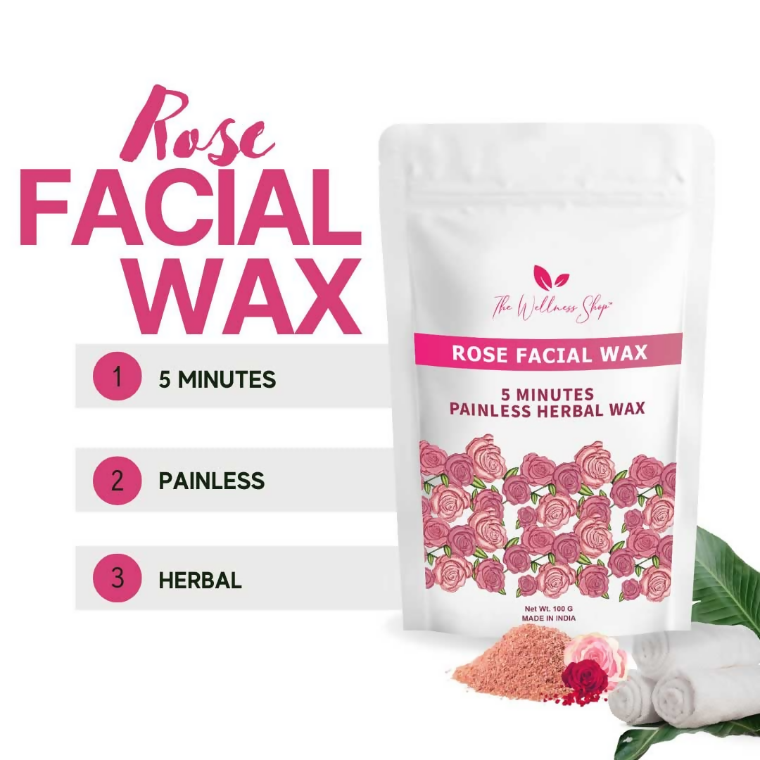 The Wellness Shop Rose Facial Wax Powder - Drmedicart