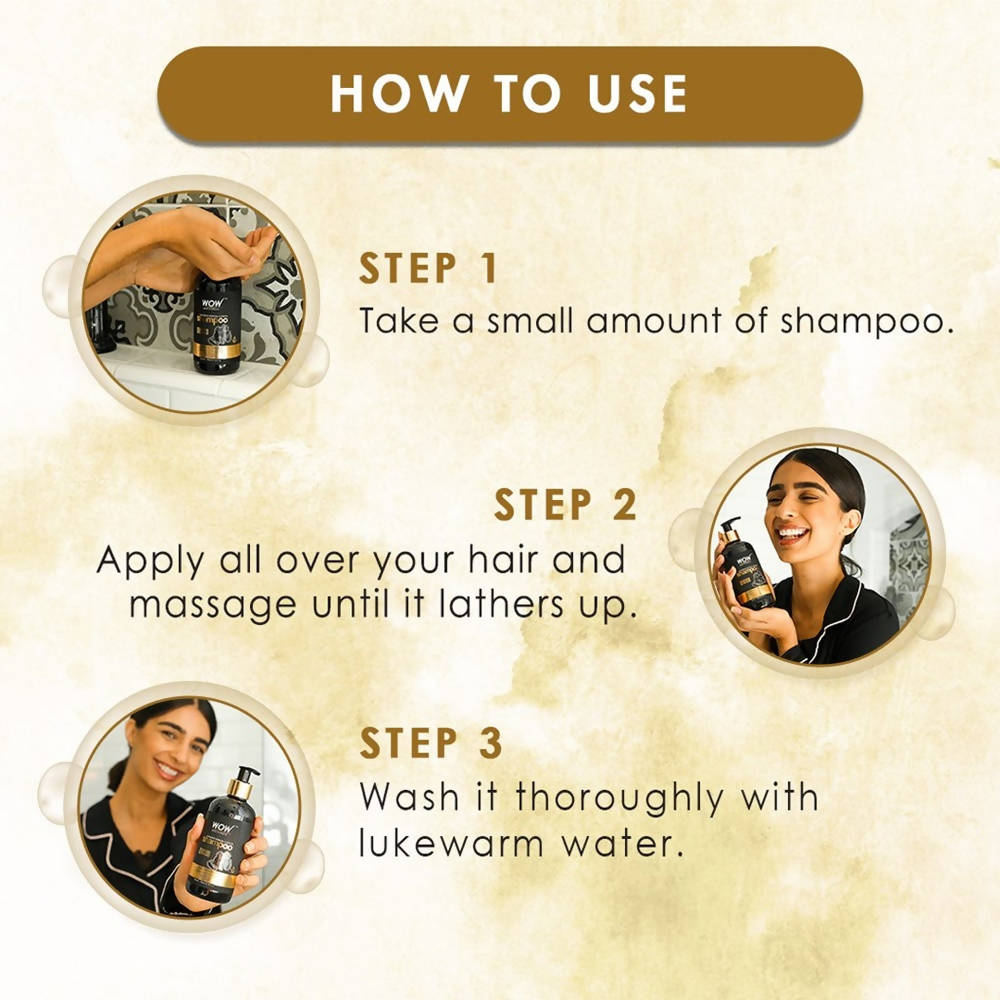 Wow Skin Science Activated Charcoal & Keratin Shampoo - DrMediCart