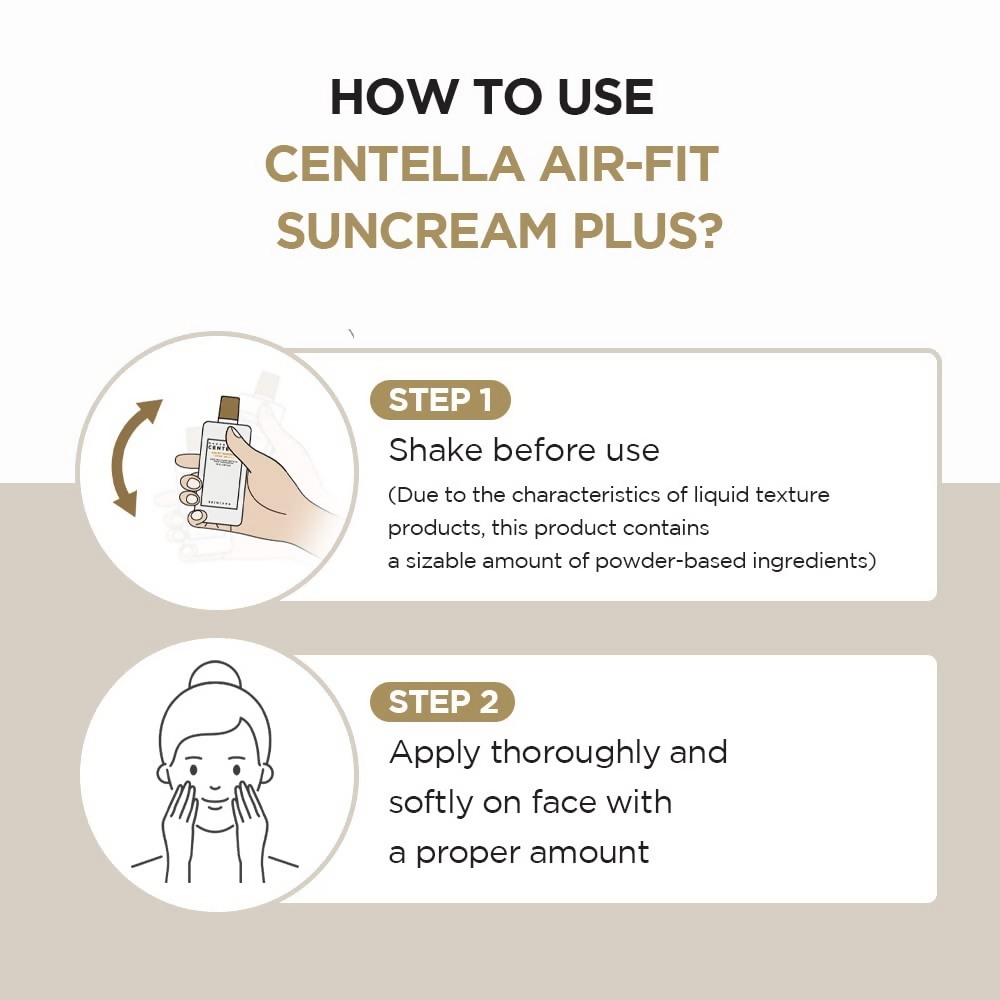 SKIN1004 Madagascar Centella Air-Fit All Skin Type Suncream Plus, Spf50+ Pa++++