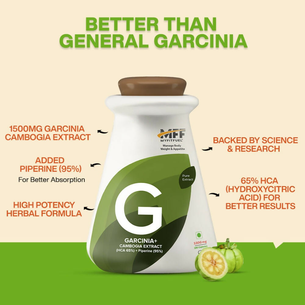 MyFitFuel Garcinia+ Cambogia Extract + Piperine Capsules