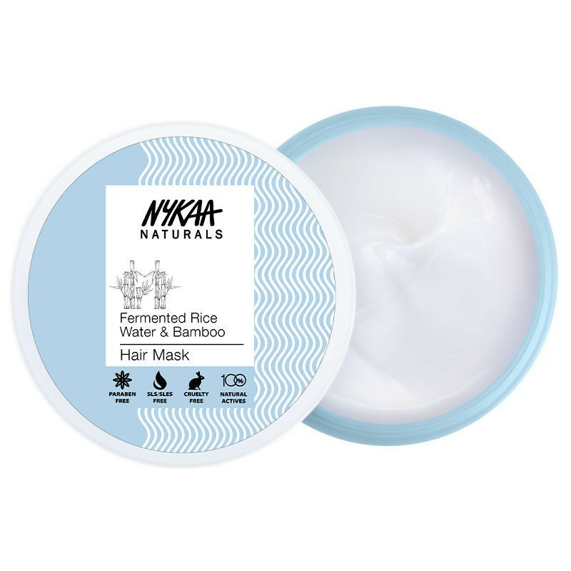 Nykaa Naturals Anti-Frizz Sulphate-Free Hair Mask With Fermented Rice Water & Bamboo - Drmedicart