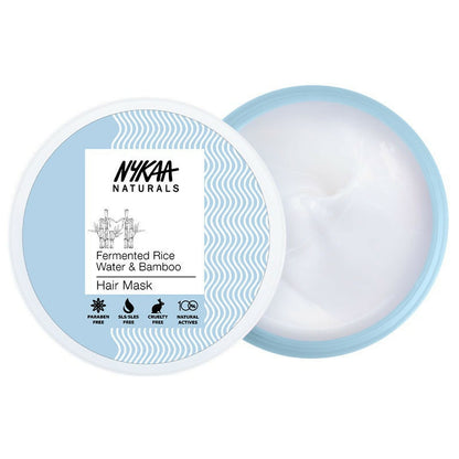 Nykaa Naturals Anti-Frizz Sulphate-Free Hair Mask With Fermented Rice Water & Bamboo - Drmedicart