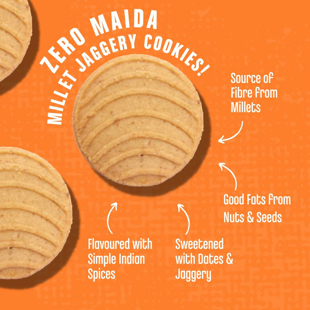 Early Foods Jowar Almond Jaggery Millet Cookies