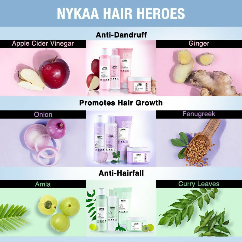 Nykaa Naturals Anti-Frizz Shampoo With Fermented Rice Water, Bamboo & Argan Oil - Drmedicart
