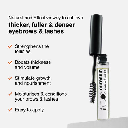Cureskin Eye Brow & Lash Oil - Eyelash Growth Serum