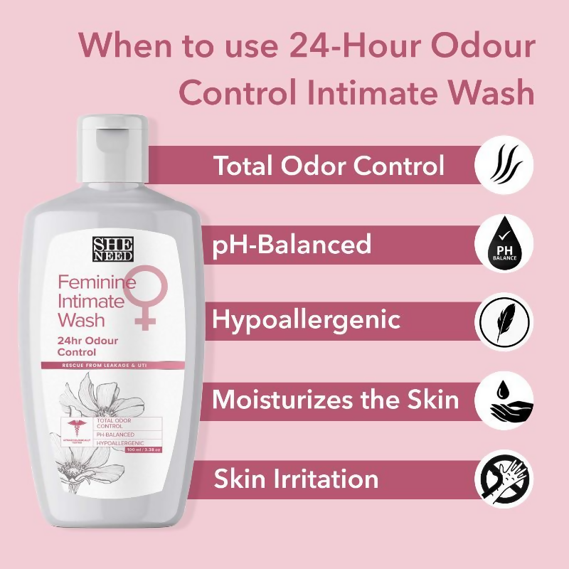 SheNeed 24hr Odor Control Feminine Intimate Wash