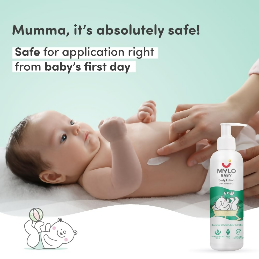 Mylo Baby Lotion Long Lasting 24 Hours Moisturization Soothes Dryness