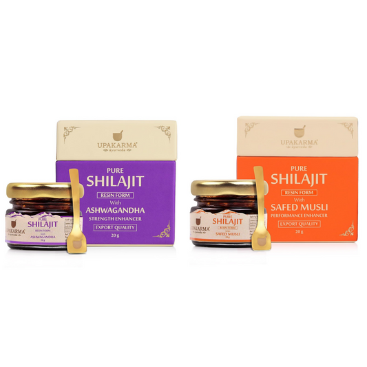 Buy Upakarma Ayurveda Pure SJ Resin with Safed Musli & Pure SJ Resin with Ashwagandha Combo from DrMediCart, Ship from India to USA