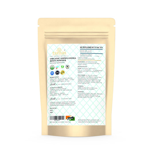 Buy Tamas Pure Ayurveda Superfood Organic Ashwgandha Powder from DrMediCart, Ship from India to USA