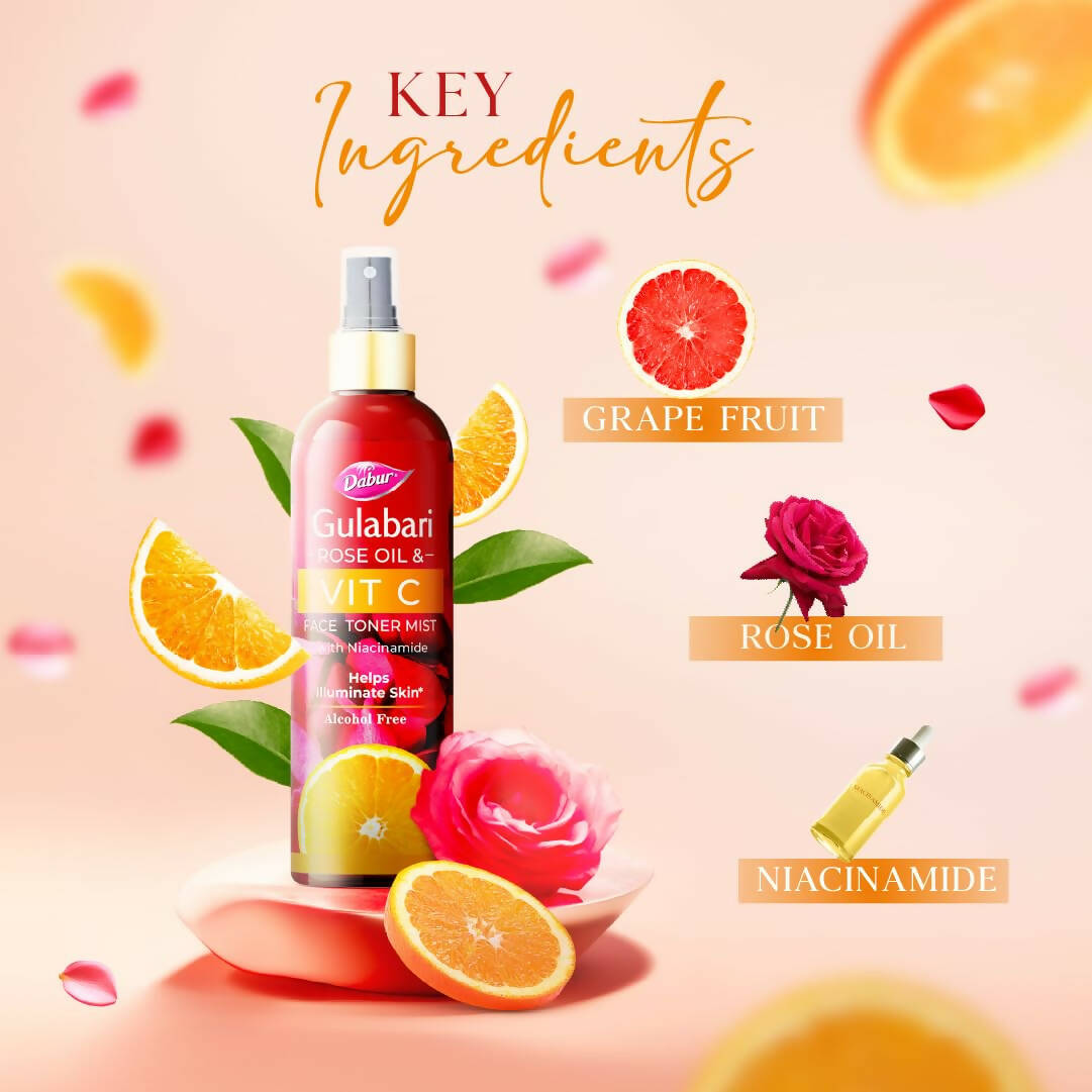 dabur gulabari rose oil vitamin c face toner mist rose water buy in usa
