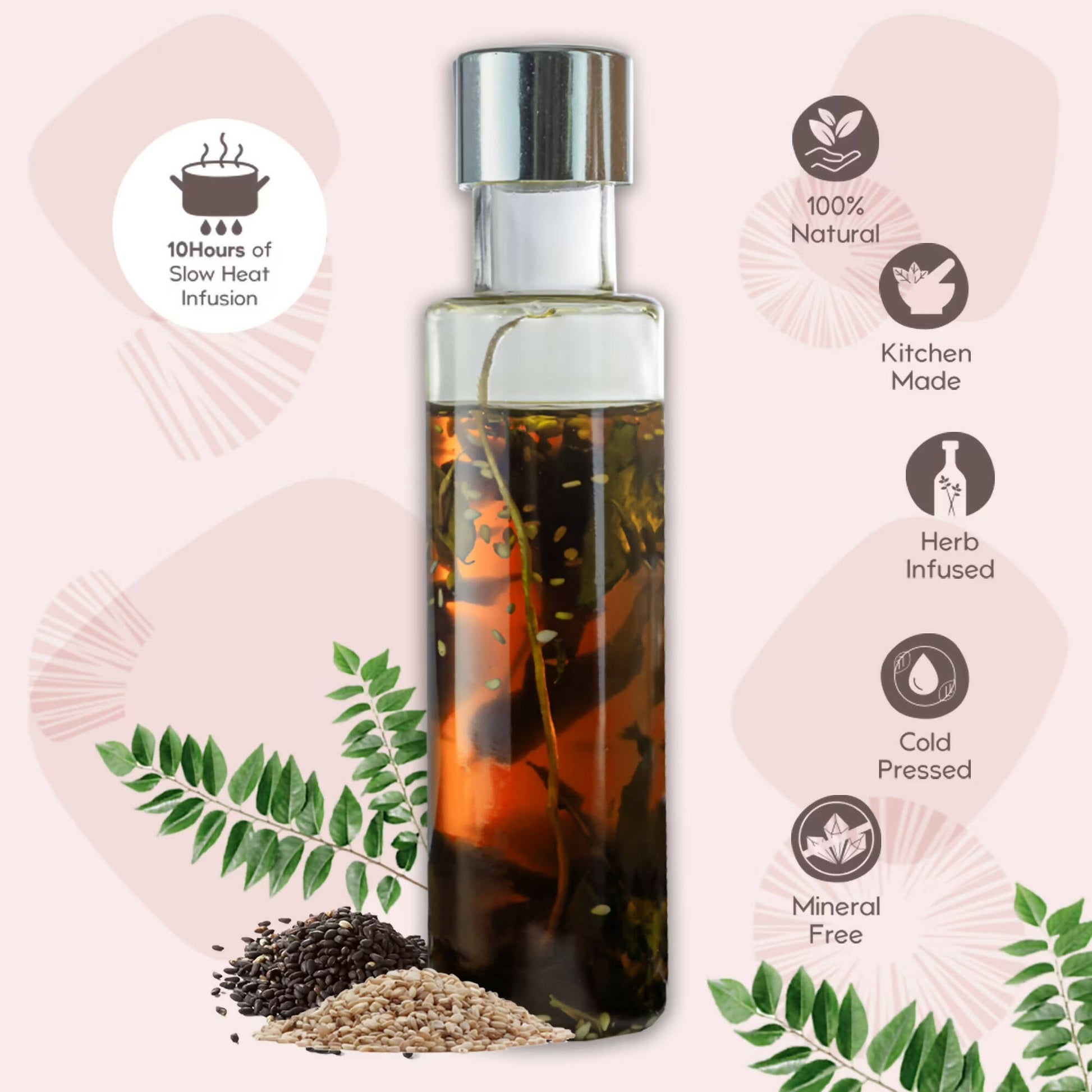 Nat Habit Curry Sesame Summer Hair Oil