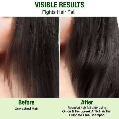 Nykaa Naturals Anti-Hair Fall Shampoo With Onion, Fenugreek - Drmedicart