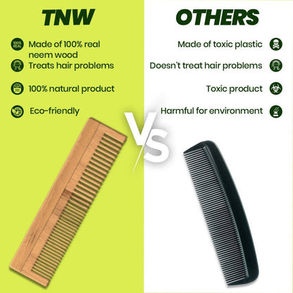 The Natural Wash Neem Wood Comb
