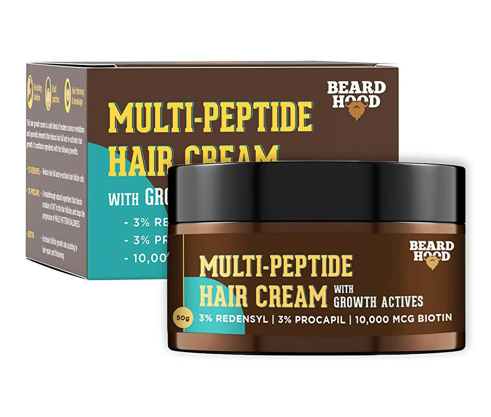 Buy Beardhood Multi-Peptide Hair Cream from DrMediCart, Ship from India to USA