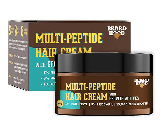 Buy Beardhood Multi-Peptide Hair Cream from DrMediCart, Ship from India to USA