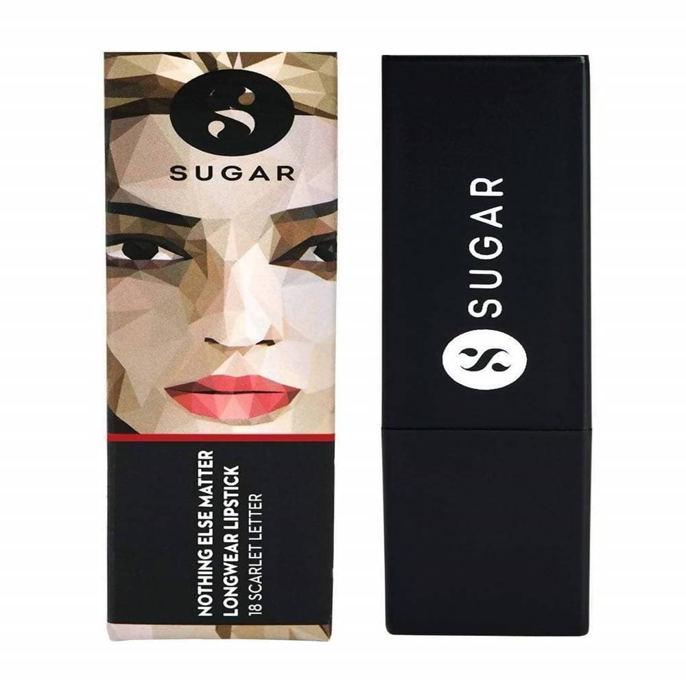 Buy Sugar Nothing Else Matter Longwear Lipstick - Scarlet Letter (Pure Red) from DrMediCart, Ship from India to USA