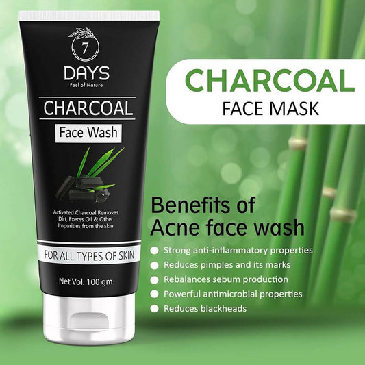 7 Days Activated Charcoal Face Wash - DrMediCart