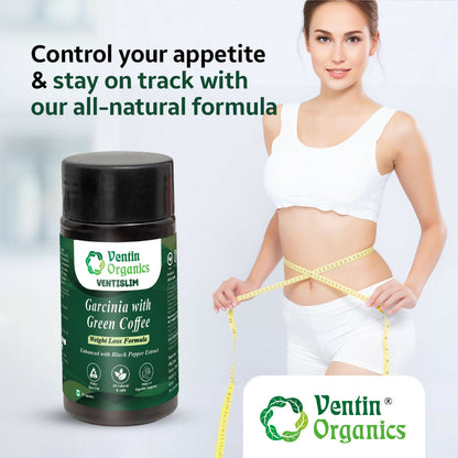 Ventin Organics Ventislim Garcinia Cambogia with Green Coffee Capsules