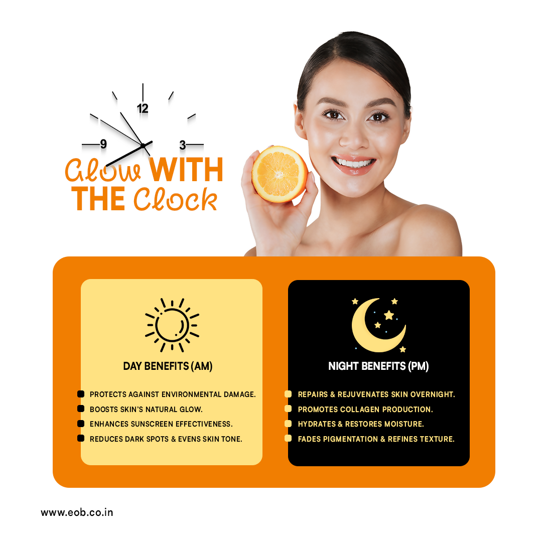 EOB 20% Vitamin C Serum with Hyaluronic Acid Face Serum