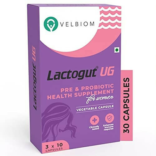 Velbiom Lactogut UG Probiotics Capsules For Women's - Drmedicart