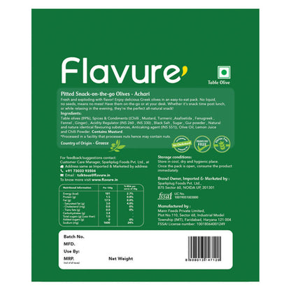 Flavure Snack-On-The-Go Olives Achari