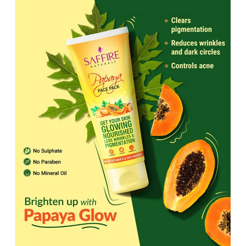 Saffire Naturals Papaya Face Pack