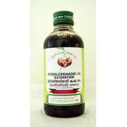 Buy Vaidyaratnam Musaleekhadiradi Kashayam from DrMediCart, Ship from India to USA