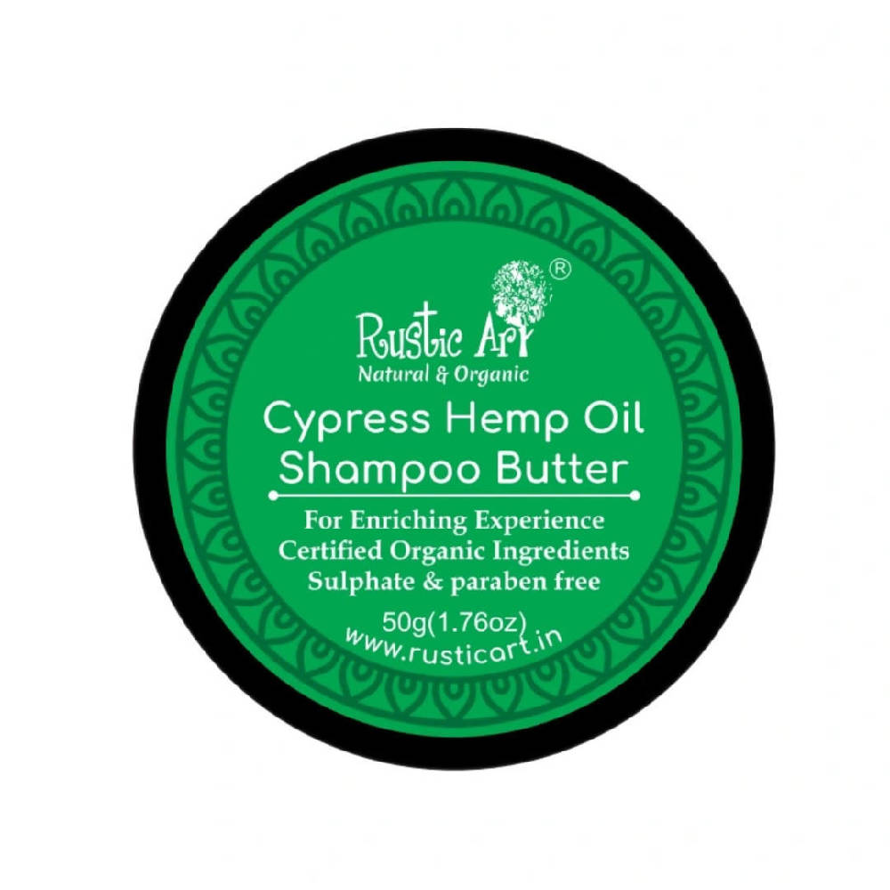Buy Rustic Art Cypress Hemp Oil Shampoo Butter from DrMediCart, Ship from India to USA