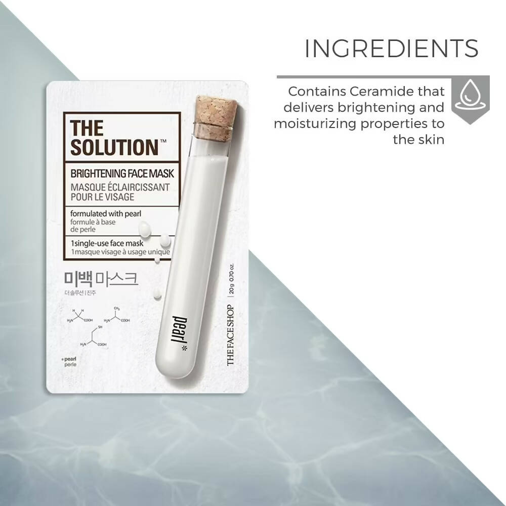 The Face Shop The Solution Brightening Pearl Face Mask - DrMediCart